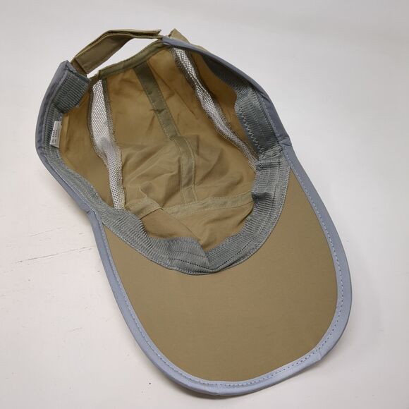 Unbranded Strapback 5 Panel Cap Tan One Size Adjustable Breathable Mesh Blank - Picture 6 of 8